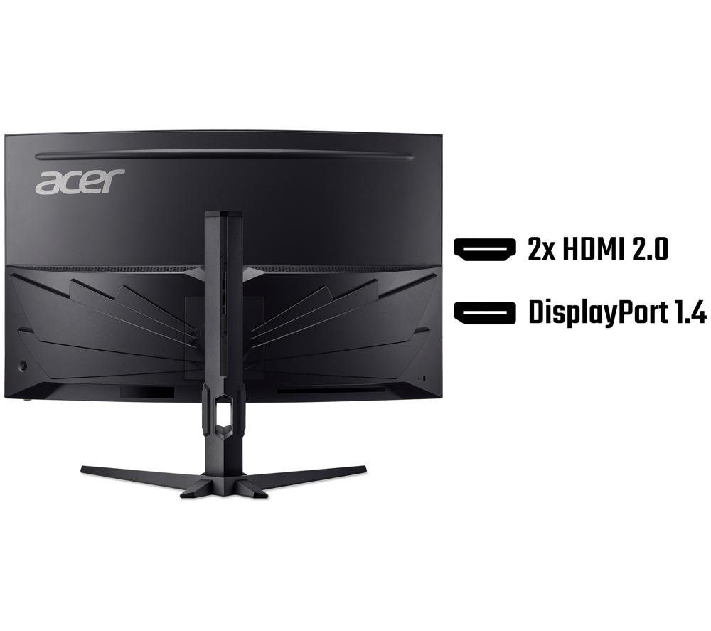 ACER Nitro XZ323QUP1 Quad HD 31.5" Curved VA LCD Gaming Monitor - Black image number 8 of 9