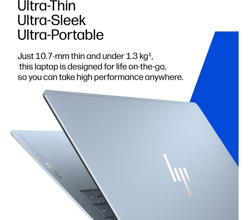 HP OmniBook Ultra 14" Laptop - Snapdragon X2 Plus, 1 TB SSD, Stone Blue image number 7 of 8