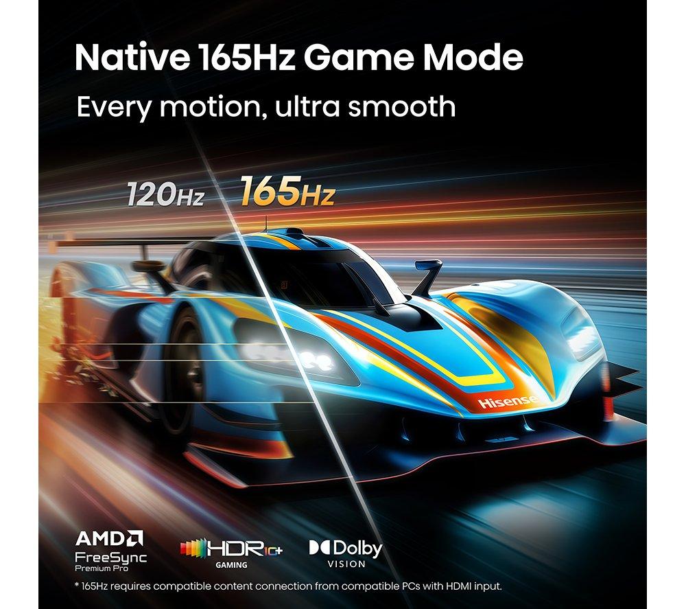 HISENSE U7S PRO 85" Mini LED 4K 165 Hz Smart AI TV with Freely - 85U7STUK PRO image number 6 of 15