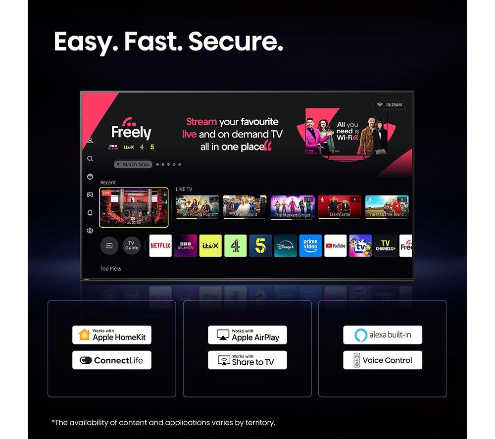 HISENSE U7S PRO 85" Mini LED 4K 165 Hz Smart AI TV with Freely - 85U7STUK PRO image number 11 of 15