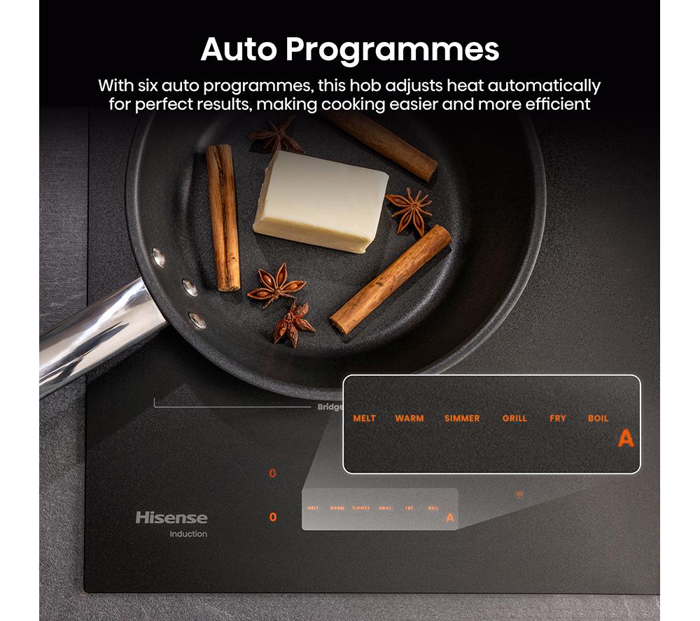 HISENSE Hi8 HI6443SRWF 60 cm Electric Induction Hob - Matte Black image number 8 of 26