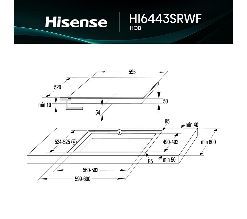 HISENSE Hi8 HI6443SRWF 60 cm Electric Induction Hob - Matte Black image number 13 of 26