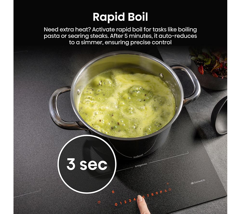 HISENSE Hi8 HI6443SRWF 60 cm Electric Induction Hob - Matte Black image number 17 of 26