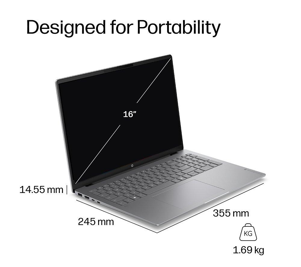 HP OmniBook 5 16" Laptop - AMD Ryzen AI 5, 256 GB SSD, Silver image number 17 of 27