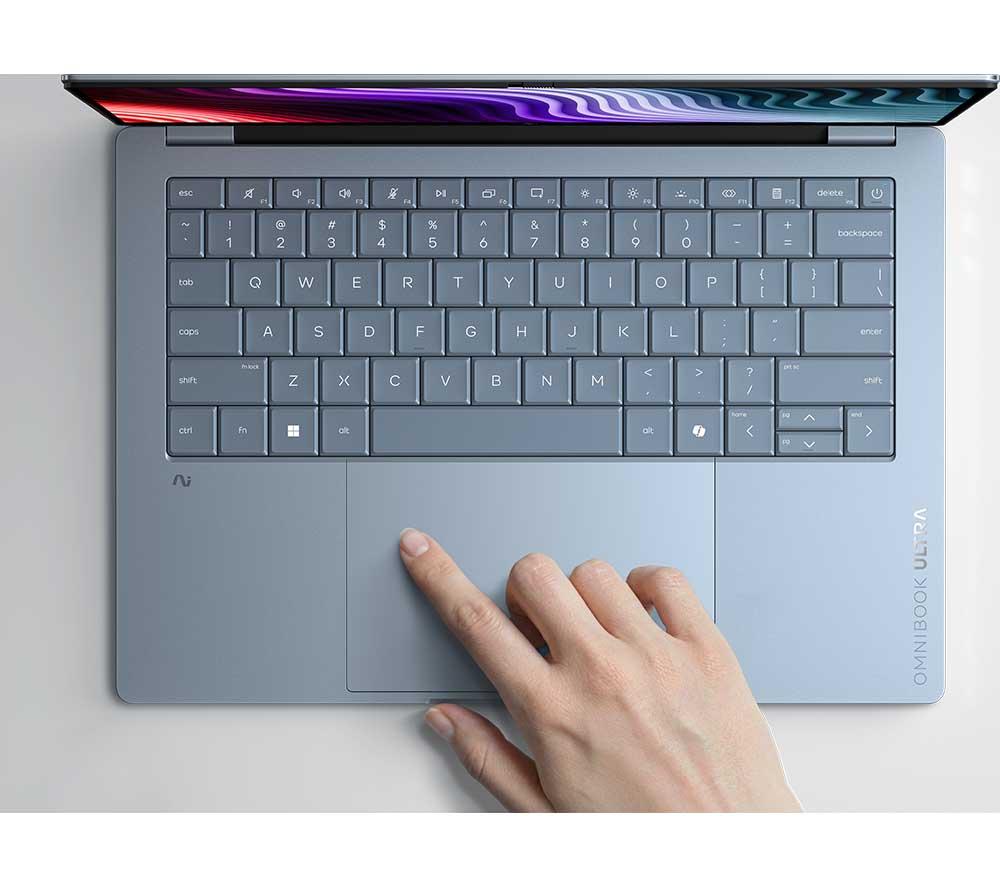 HP OmniBook Ultra 14" Laptop - Snapdragon X2 Plus, 512 GB SSD, Stone Blue image number 30 of 33