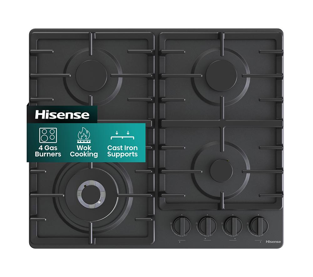 HISENSE GM663BHF 60 cm Gas Hob - Black