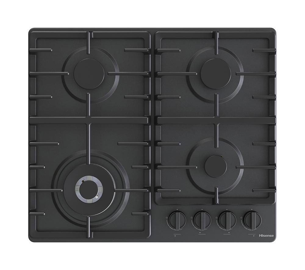 HISENSE GM663BHF 60 cm Gas Hob - Black image number 2 of 17