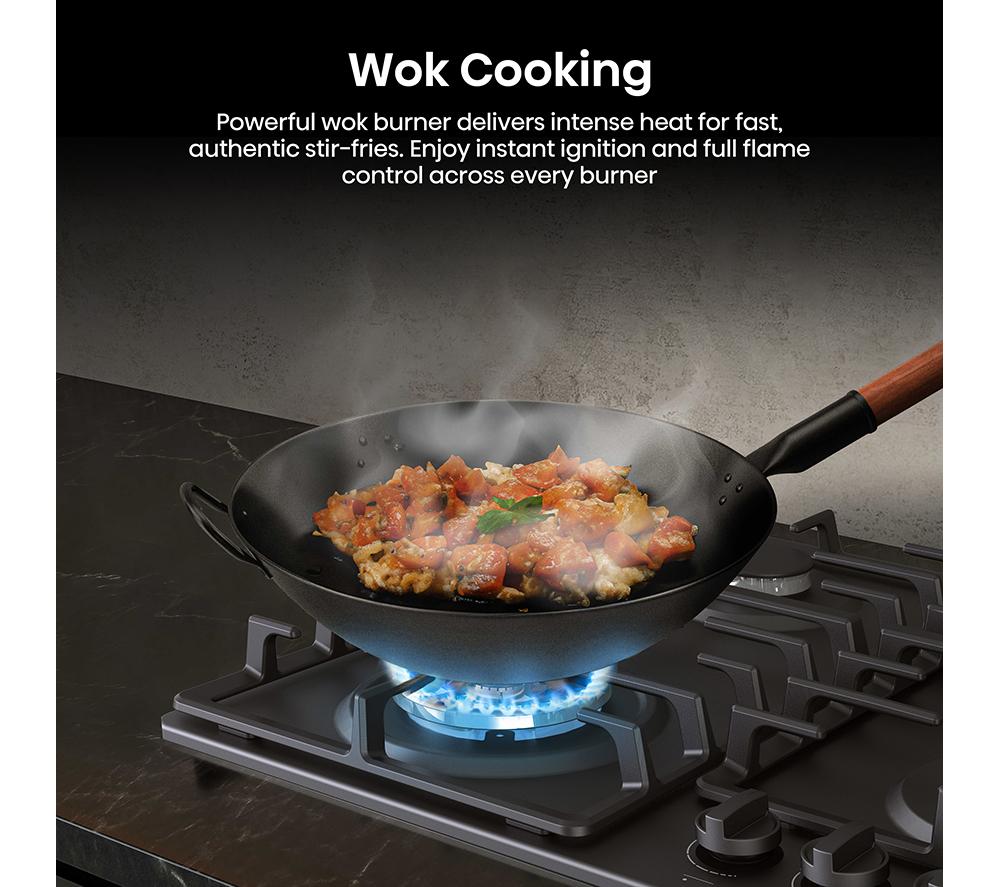 HISENSE GM663BHF 60 cm Gas Hob - Black image number 5 of 17