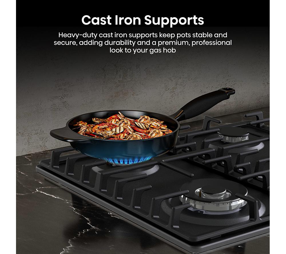 HISENSE GM663BHF 60 cm Gas Hob - Black image number 6 of 17
