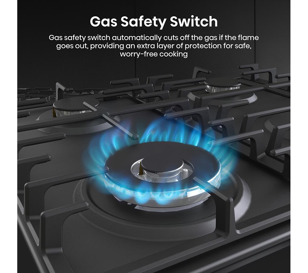 HISENSE GM663BHF 60 cm Gas Hob - Black image number 10 of 17