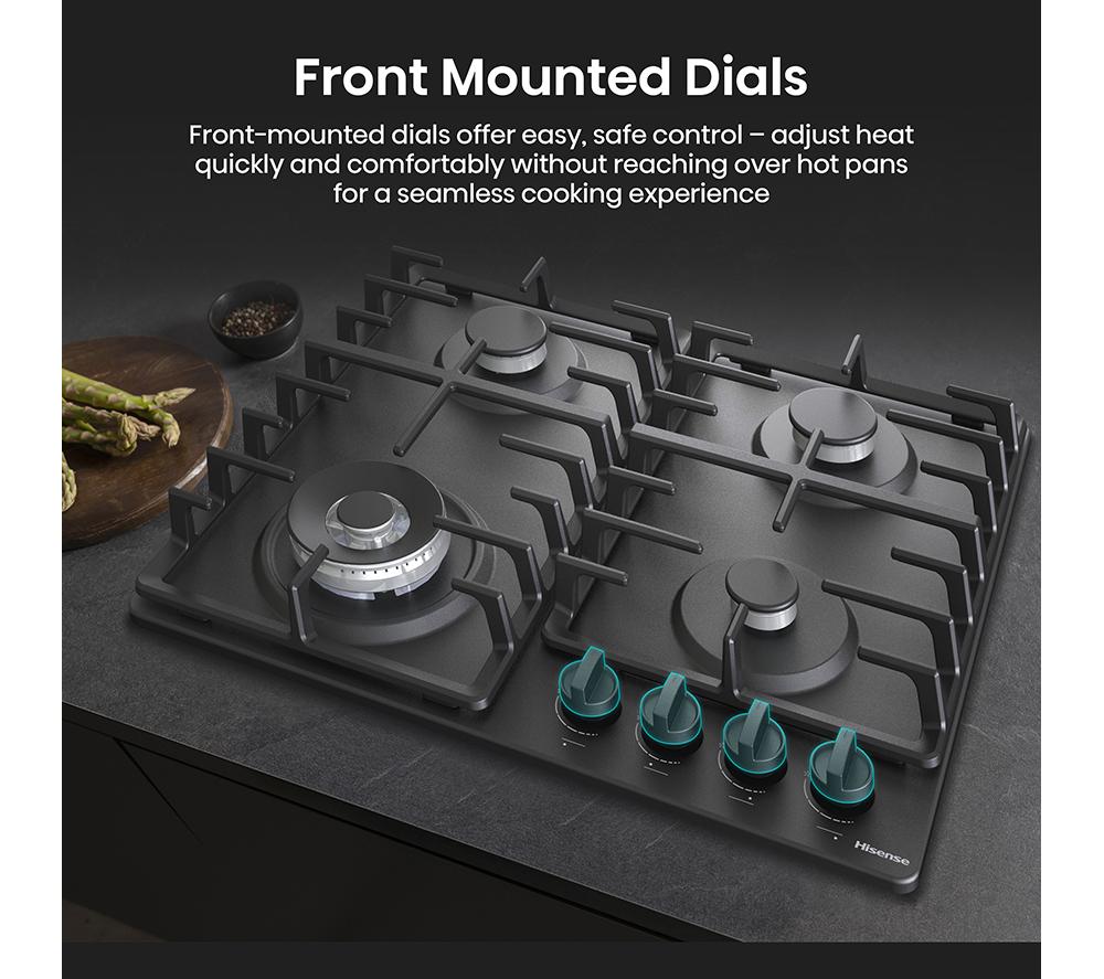 HISENSE GM663BHF 60 cm Gas Hob - Black image number 11 of 17