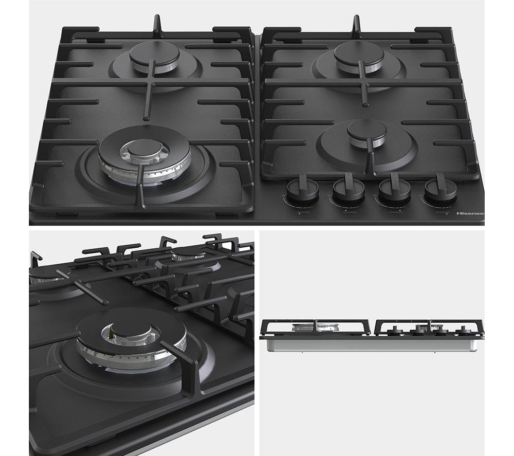 HISENSE GM663BHF 60 cm Gas Hob - Black image number 13 of 17