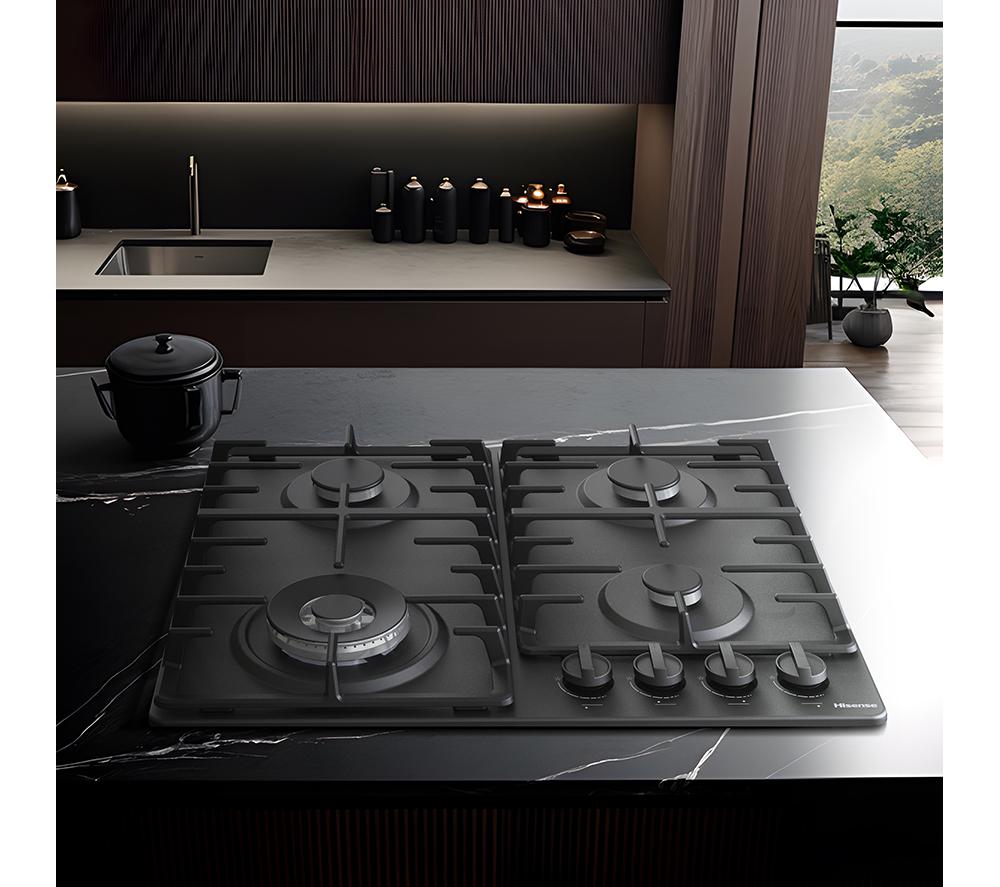 HISENSE GM663BHF 60 cm Gas Hob - Black image number 15 of 17