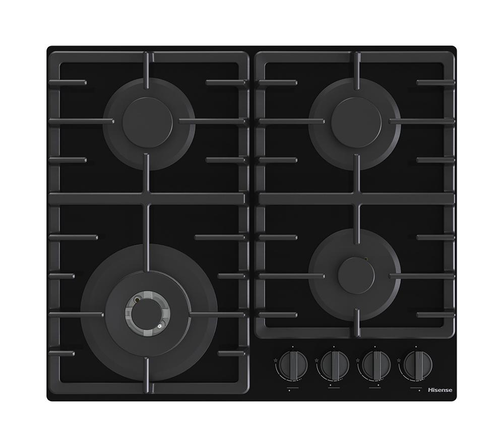 HISENSE GG663BHF 60 cm Gas Hob - Black image number 2 of 18
