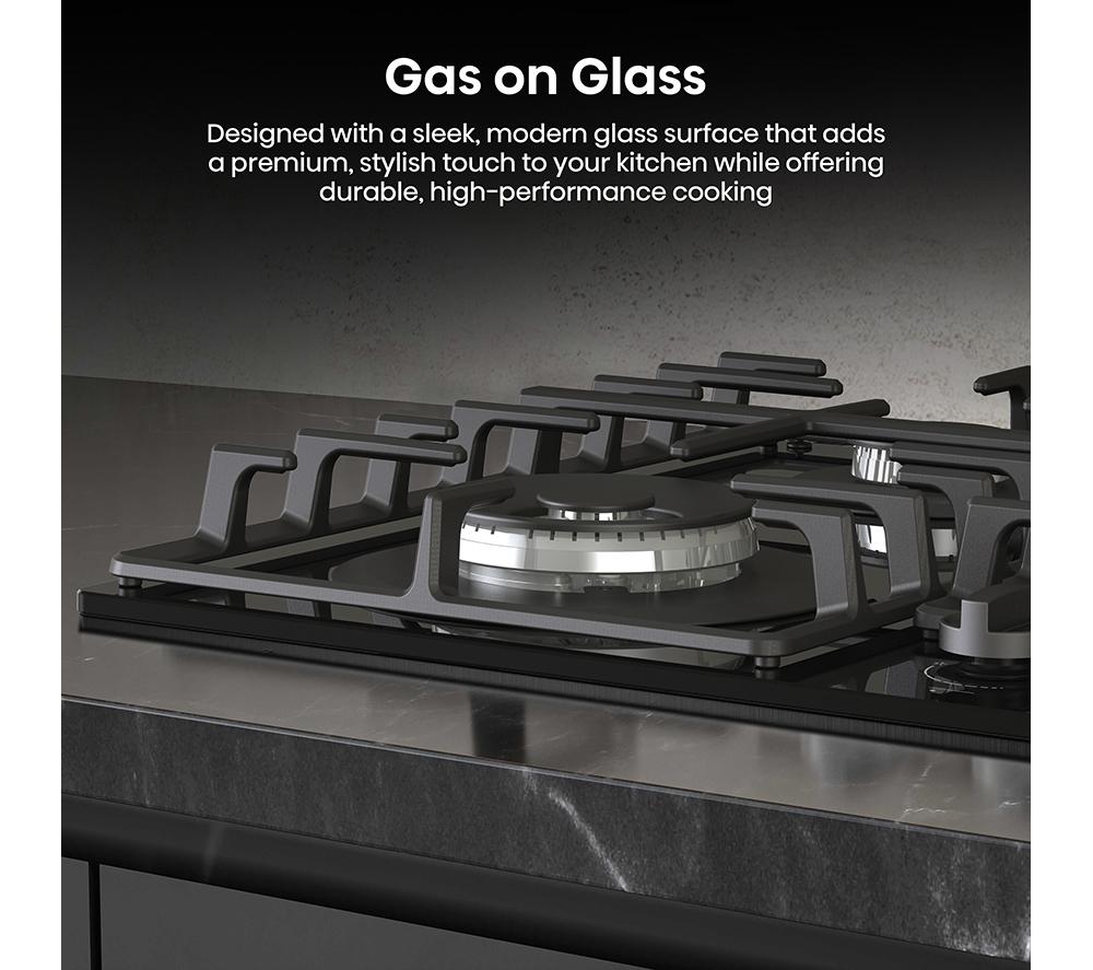 HISENSE GG663BHF 60 cm Gas Hob - Black image number 5 of 18