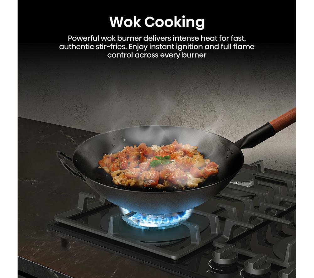 HISENSE GG663BHF 60 cm Gas Hob - Black image number 6 of 18