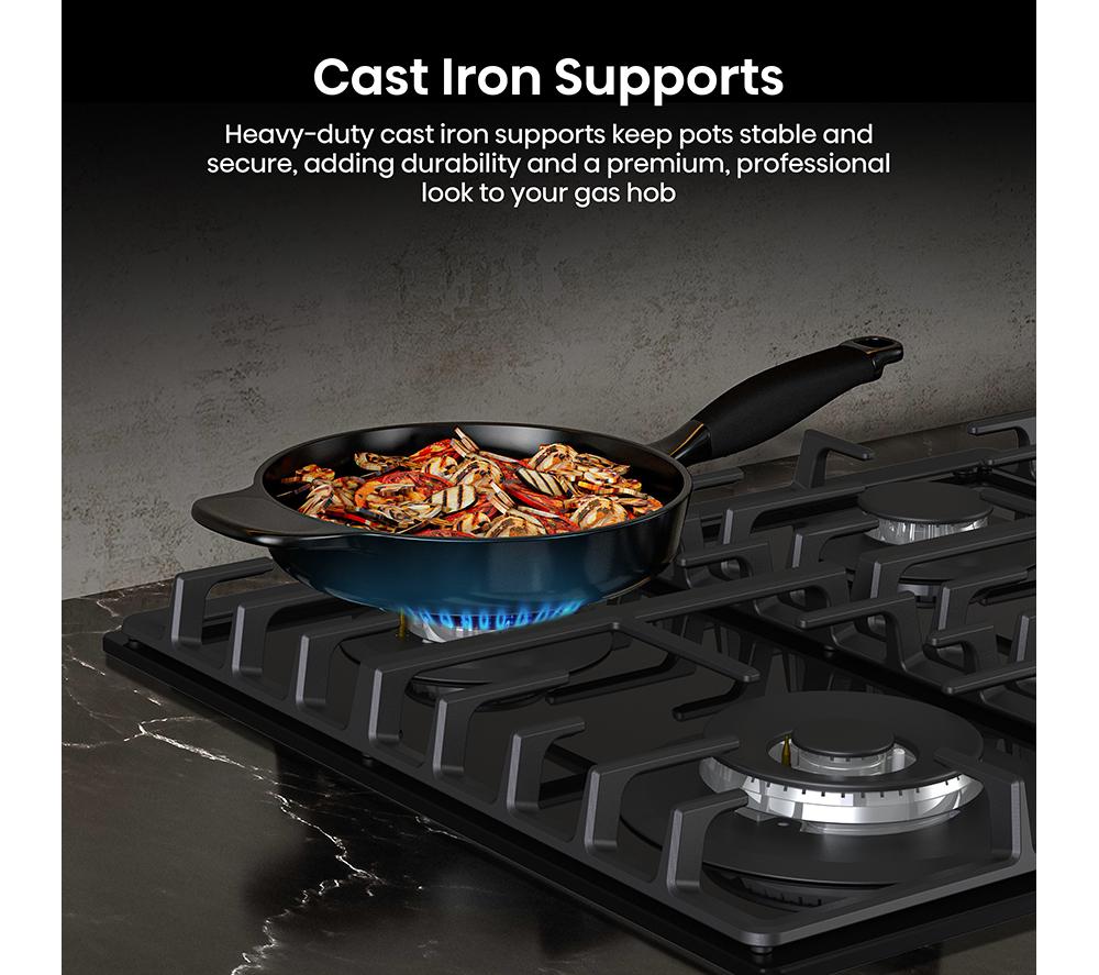 HISENSE GG663BHF 60 cm Gas Hob - Black image number 7 of 18