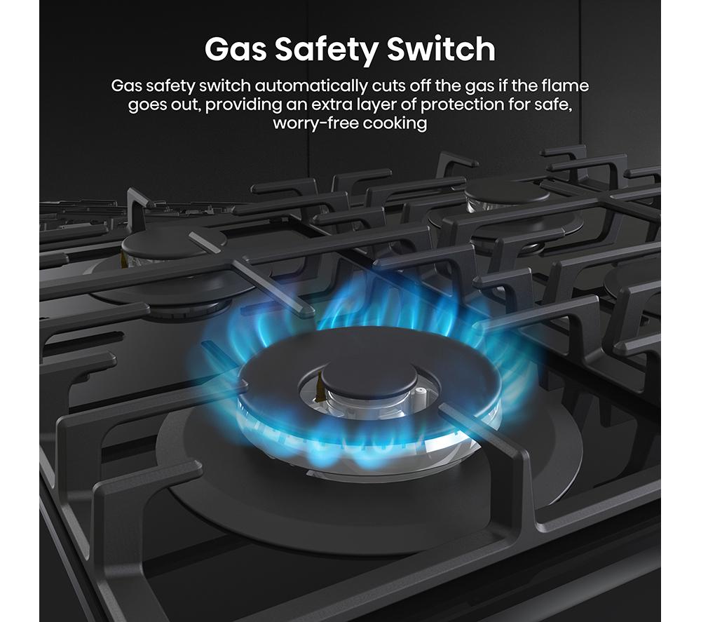 HISENSE GG663BHF 60 cm Gas Hob - Black image number 11 of 18