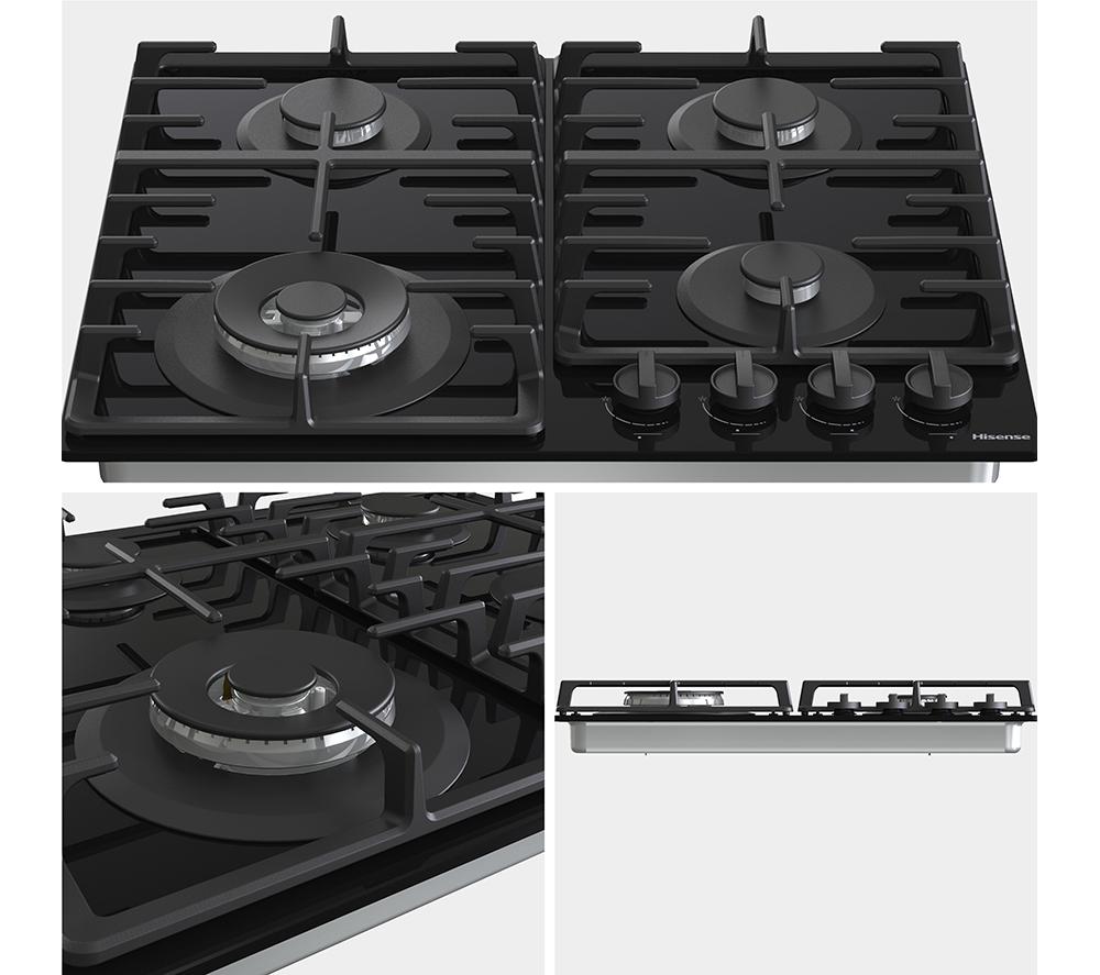 HISENSE GG663BHF 60 cm Gas Hob - Black image number 13 of 18