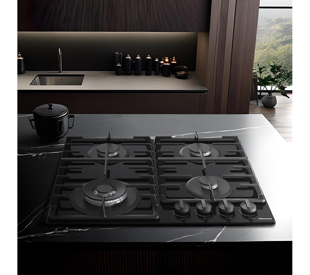 HISENSE GG663BHF 60 cm Gas Hob - Black image number 15 of 18
