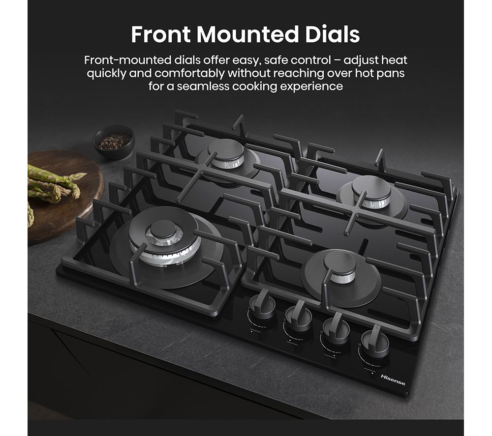 HISENSE GG663BHF 60 cm Gas Hob - Black image number 16 of 18