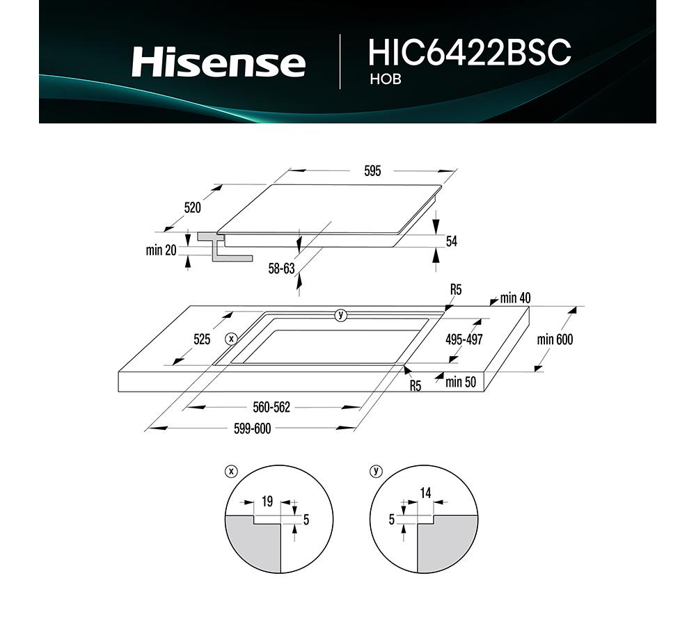 HISENSE Hi4 HIC6422BSC 60 cm Electric Induction Hob - Black image number 13 of 18