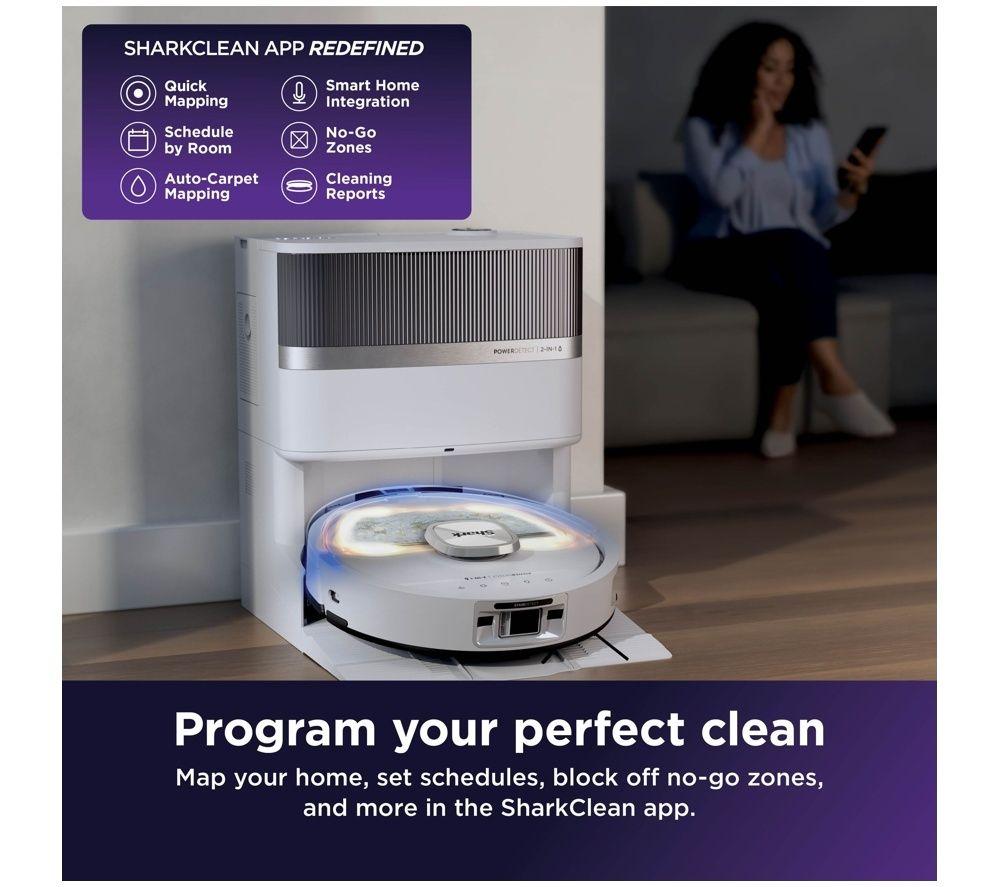 SHARK PowerDetect UV Reveal RV3000XEUKWH Robot Vacuum Cleaner &ndash; White image number 10 of 11