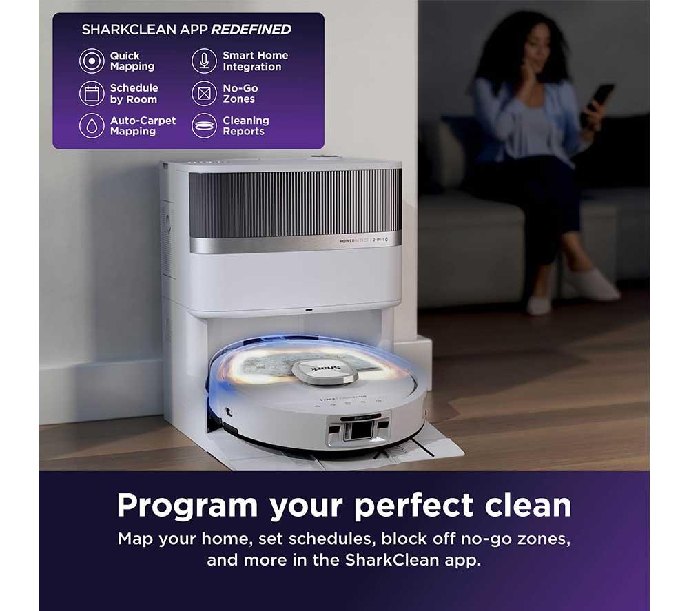 SHARK PowerDetect UV Reveal RV3000XEUKWH Robot Vacuum Cleaner &ndash; White image number 11 of 11