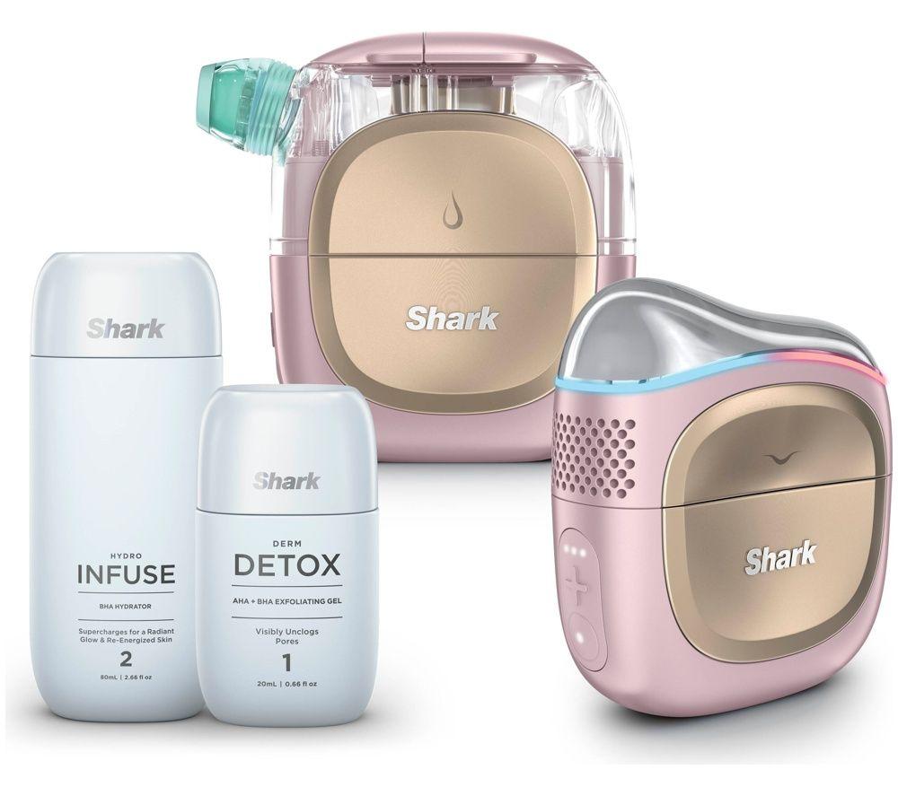 Shark FacialPro Glow + DePuffi At Home Facial - Spa Pink