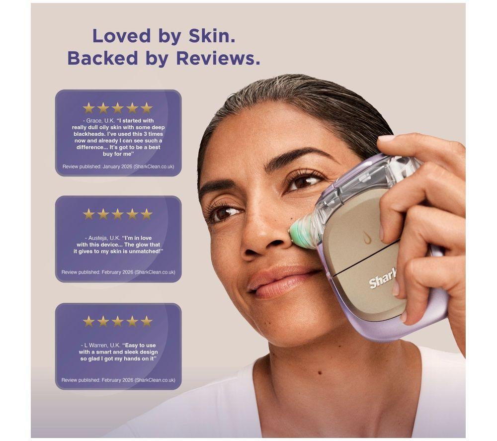 SHARK FacialPro Glow + DePuffi At Home Facial - Spa Pink image number 8 of 12