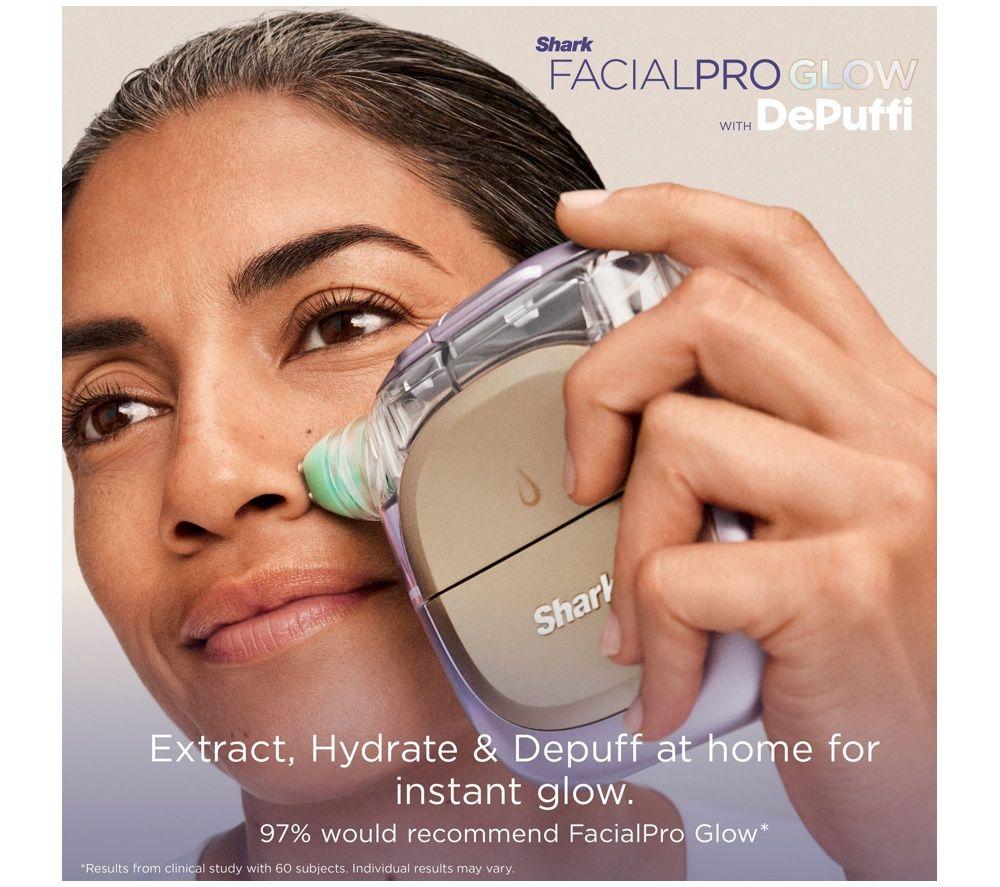 SHARK FacialPro Glow + DePuffi At Home Facial - Spa Pink image number 10 of 12
