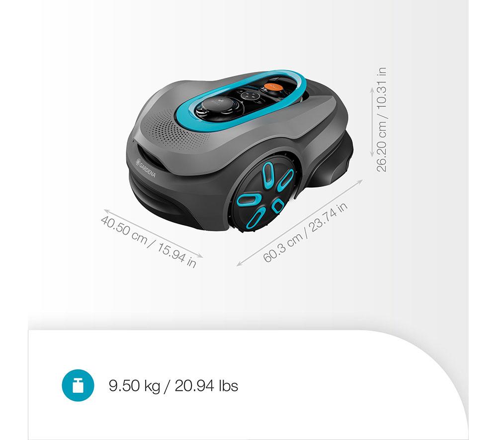GARDENA Sileno Sense Robotic Lawn Mower - Grey image number 5 of 7