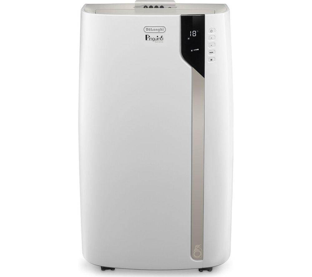 DELONGHI Pinguino EX93 Extreme 9400 BTU Portable Air Conditioner, Fan & Dehumidifier - White