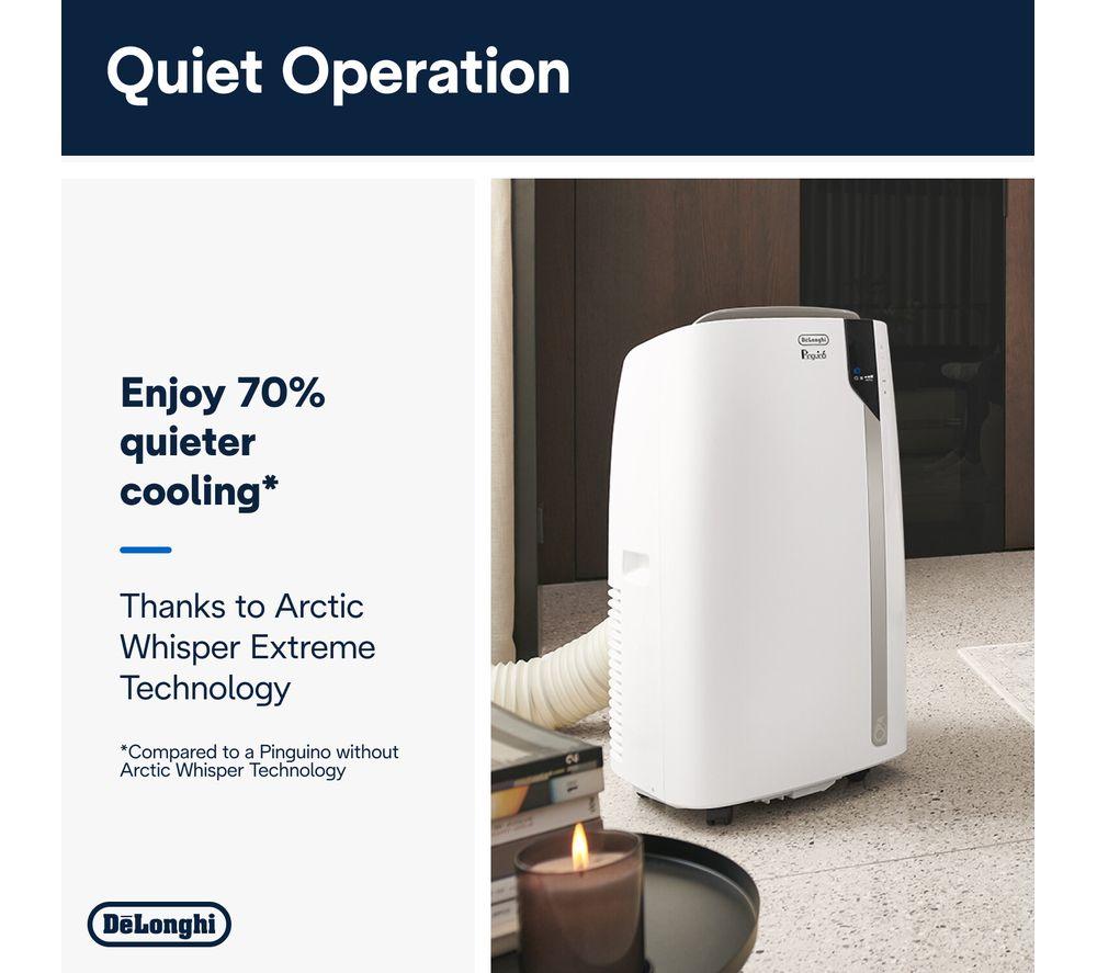 DELONGHI Pinguino EX93 Extreme 9400 BTU Portable Air Conditioner, Fan & Dehumidifier - White image number 5 of 6