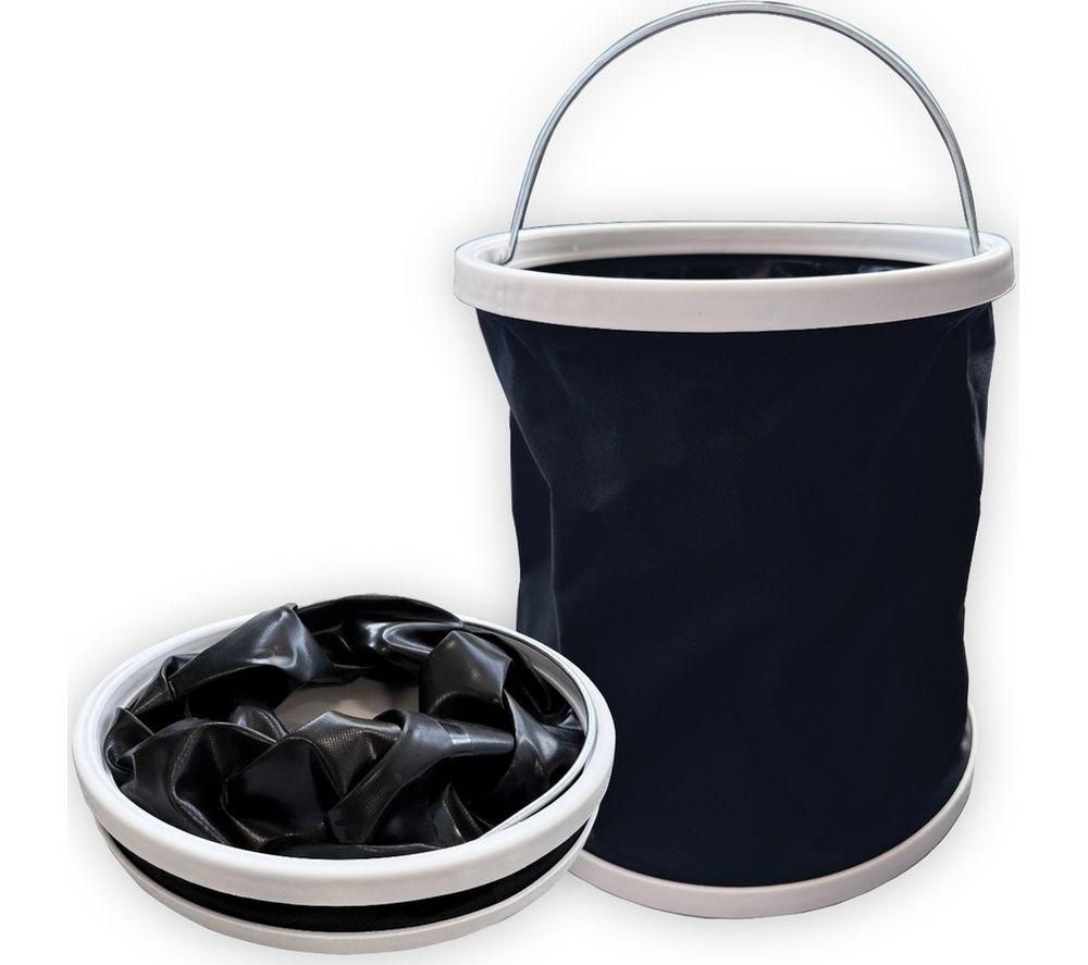 GARDEN FORCE Jet Hawk 11 litre Collapsible Bucket - Black