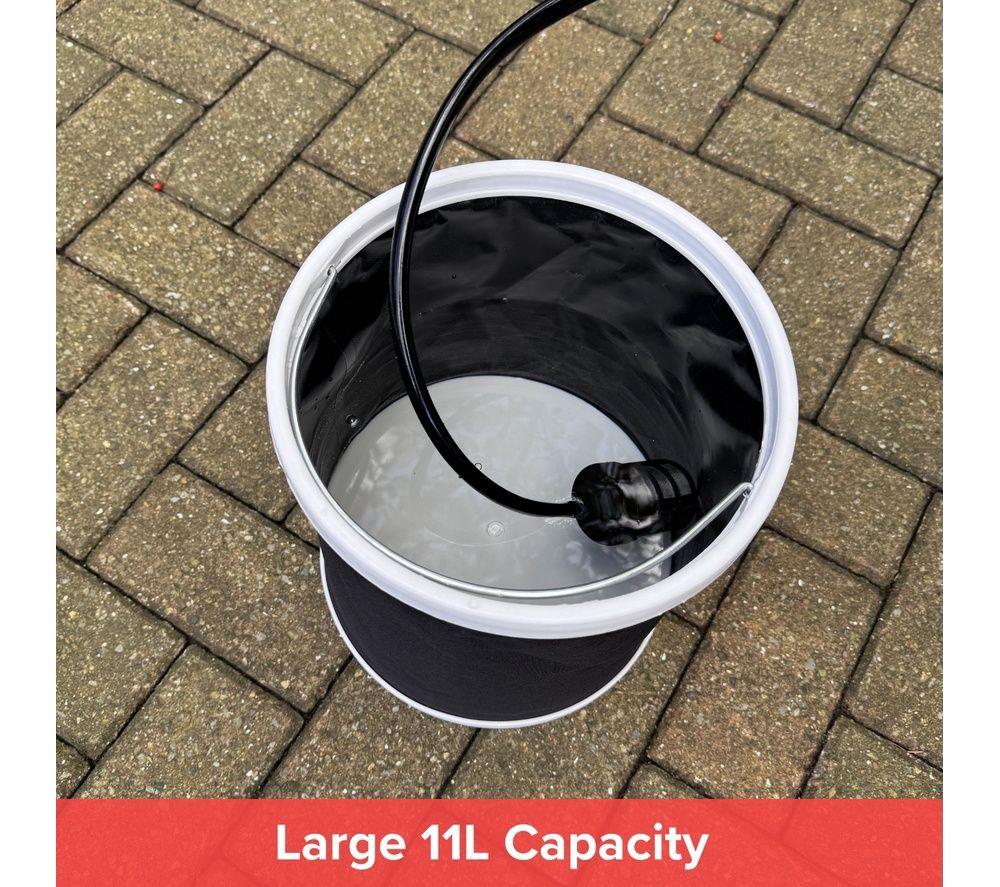 DREW&COLE Jet Hawk 11 litre Collapsible Bucket - Black image number 4 of 5