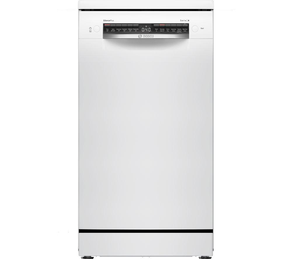 Bosch Series 4 SPS4HMW14G Slimline WiFi-enabled Dishwasher - White