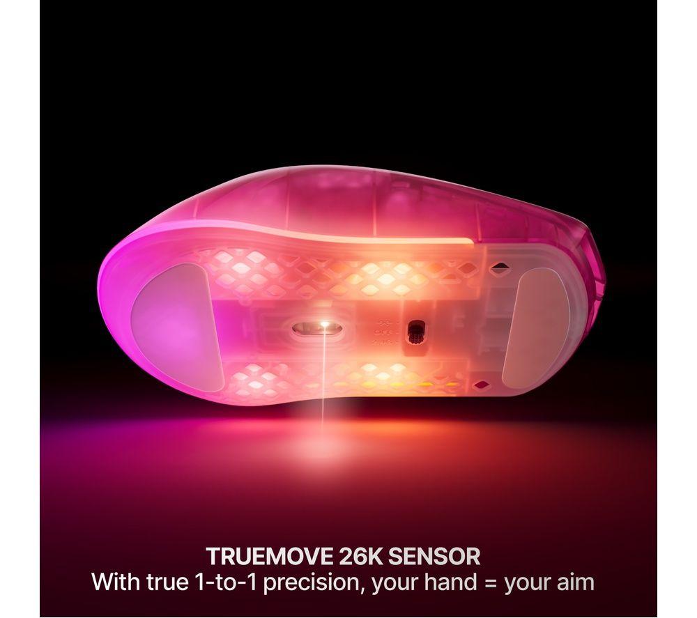 STEELSERIES Aerox 3 Gen 2 RGB Wireless Optical Gaming Mouse - Magenta Haze image number 5 of 6