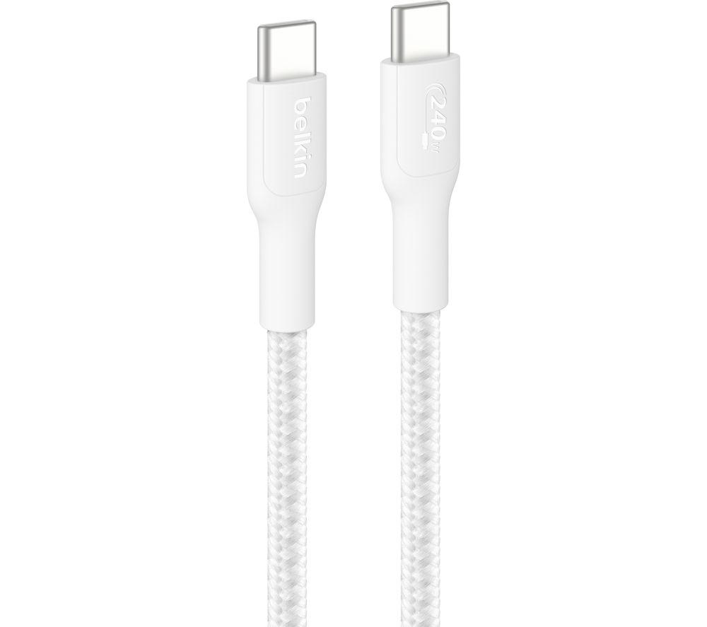 Belkin USB Type-C Braided Cable - 1m, White