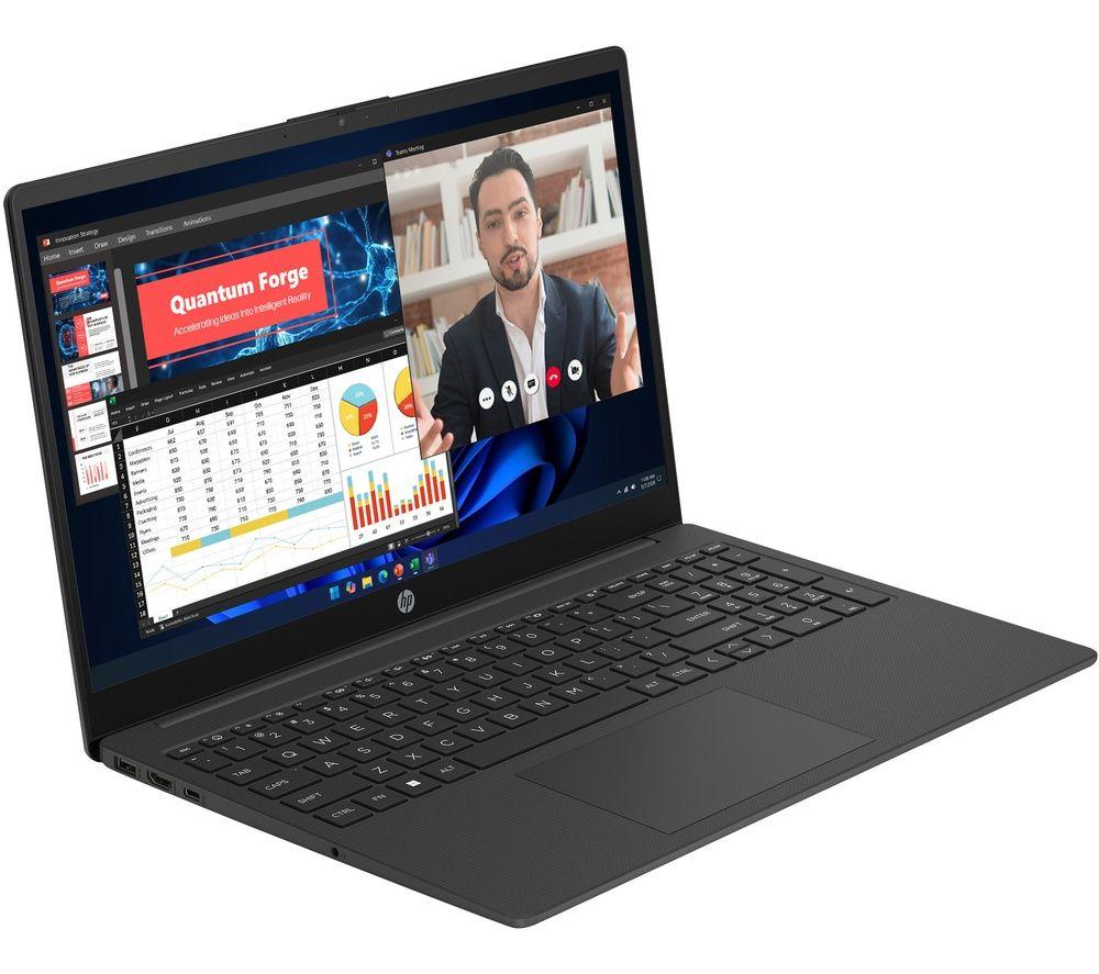 HP 15-fd1504sax 15.6" Laptop - Intel&reg; Core&trade; 3, 256 GB SSD, Black image number 2 of 4