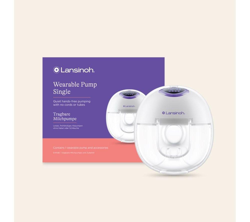 LANSINOH Wearable Single Electric Breast Pump Kit - White image number 6 of 8