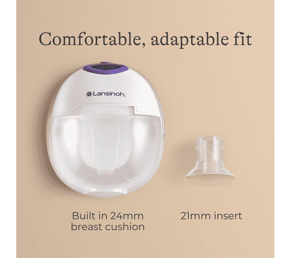 LANSINOH Wearable Double Electric Breast Pump Kit - White image number 2 of 8