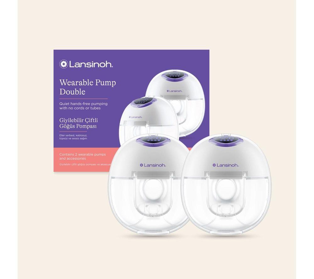 LANSINOH Wearable Double Electric Breast Pump Kit - White image number 7 of 8