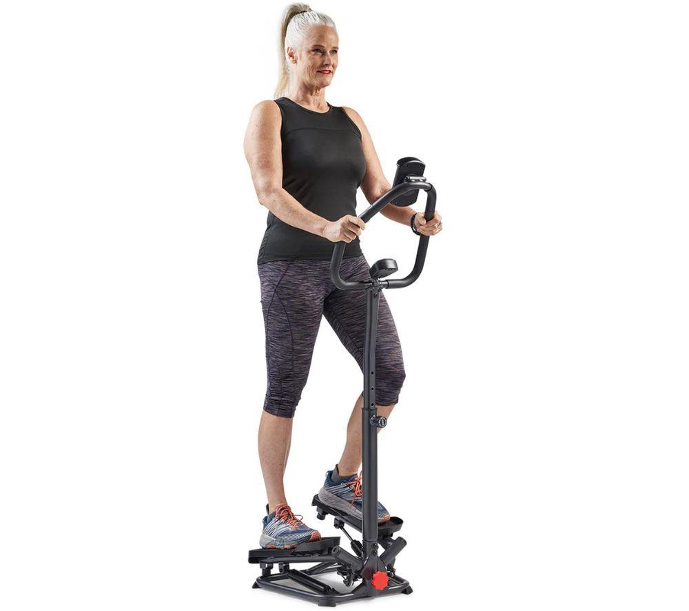 SUNNY HEALTH Smart Twist Stepper with Handlebar - Black image number 2 of 4