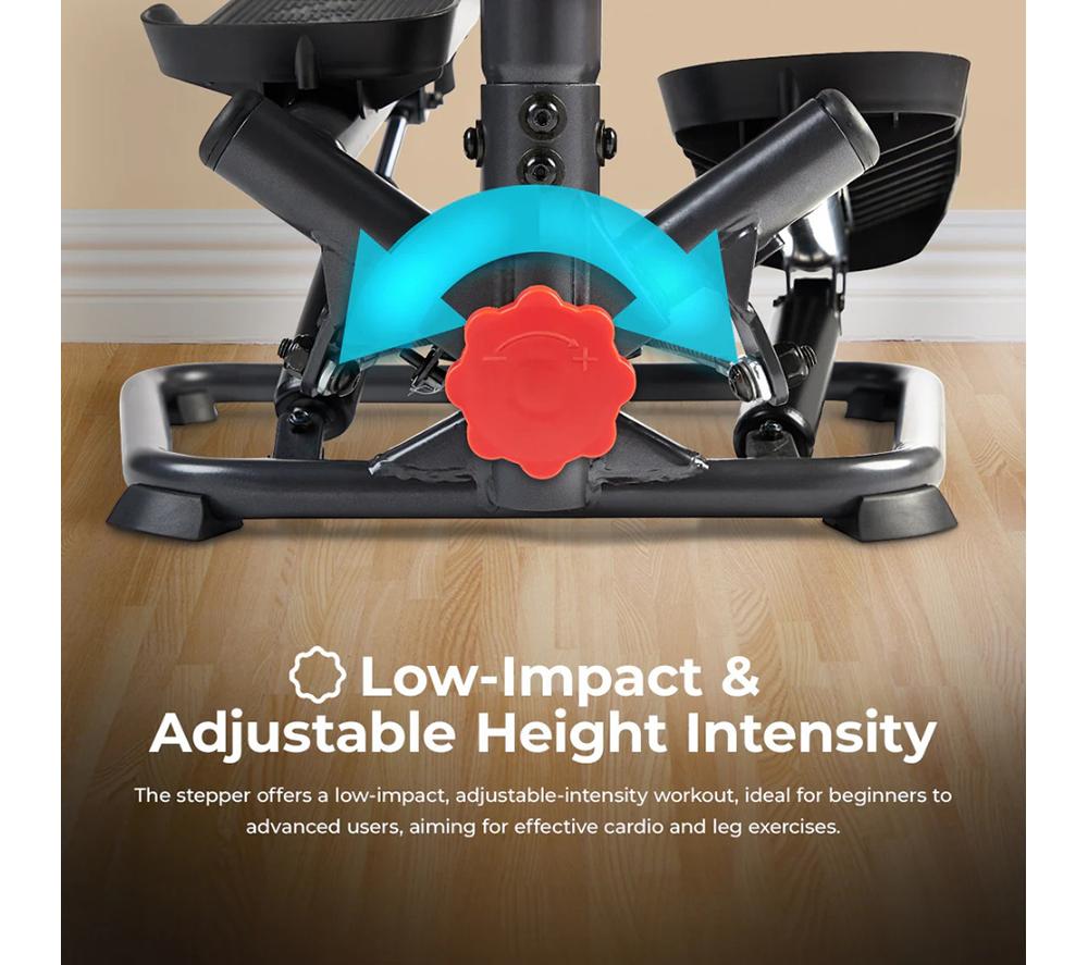 SUNNY HEALTH Smart Twist Stepper with Handlebar - Black image number 6 of 11
