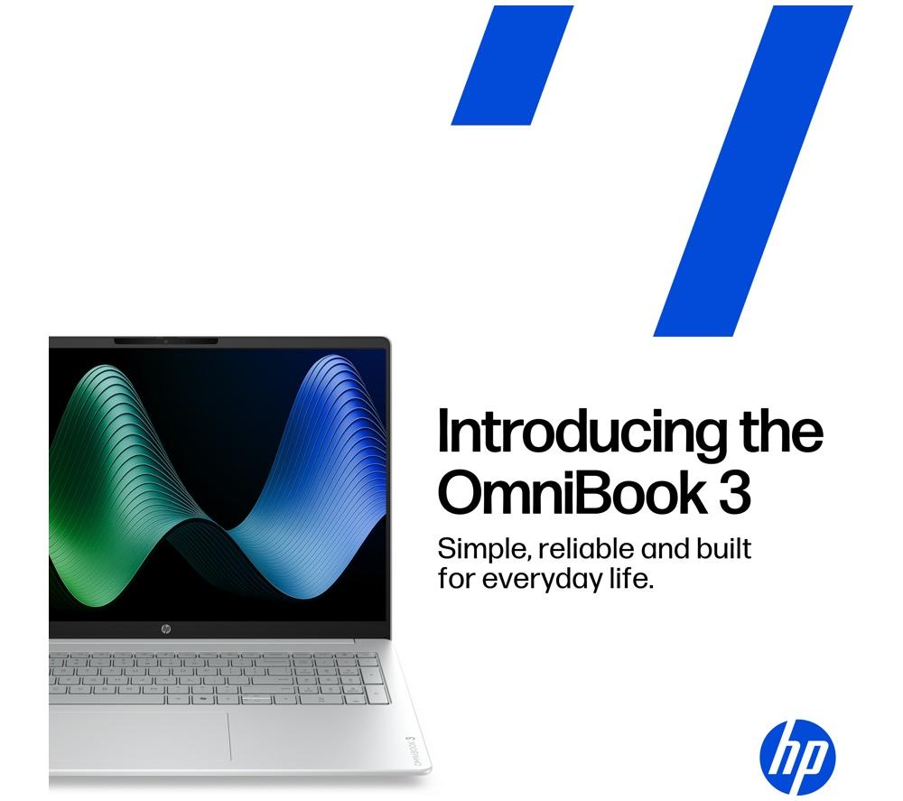 HP OmniBook 3 16" Laptop - Intel&reg; Core&trade; 3, 256 GB SSD, Silver image number 4 of 18