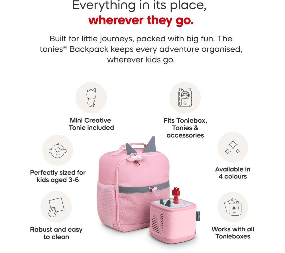 TONIES Backpack with Mini Creative Tonie - Cloud Pink image number 3 of 5