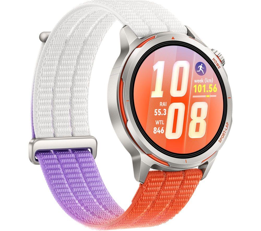 HUAWEI Watch GT Runner 2 - Titanium with Dawn Orange Woven Strap, 43.5 mm image number 2 of 6