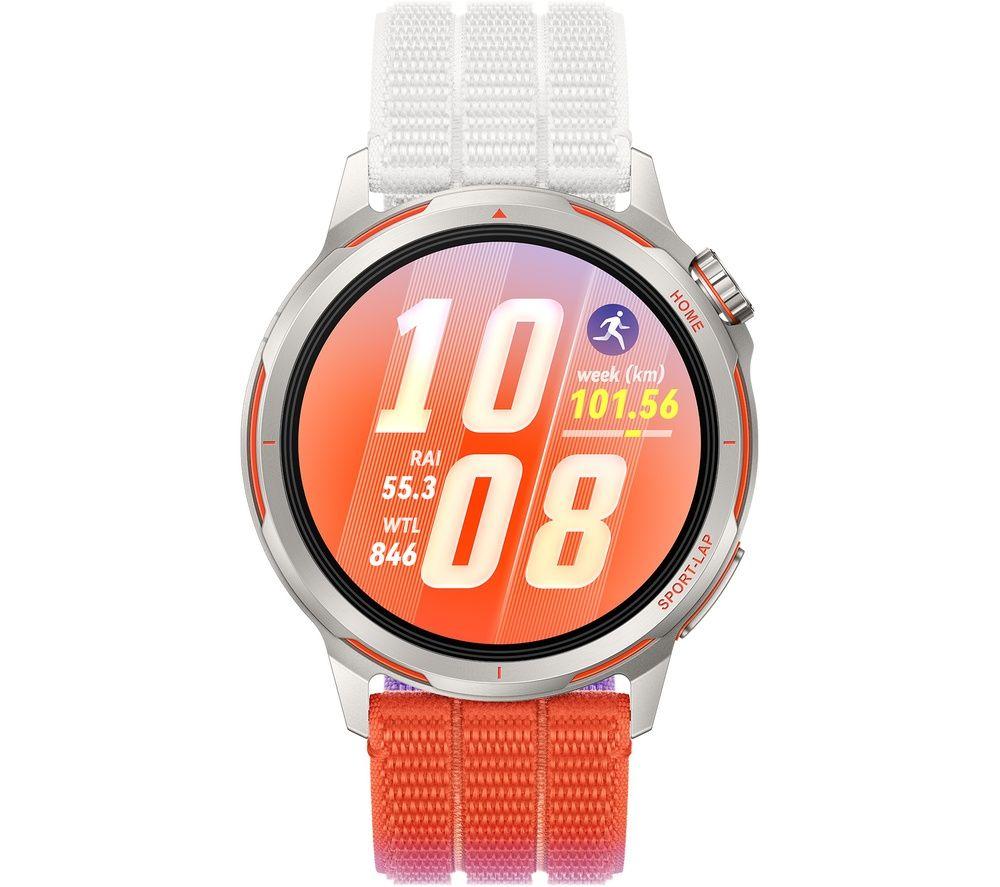 HUAWEI Watch GT Runner 2 - Titanium with Dawn Orange Woven Strap, 43.5 mm image number 3 of 6