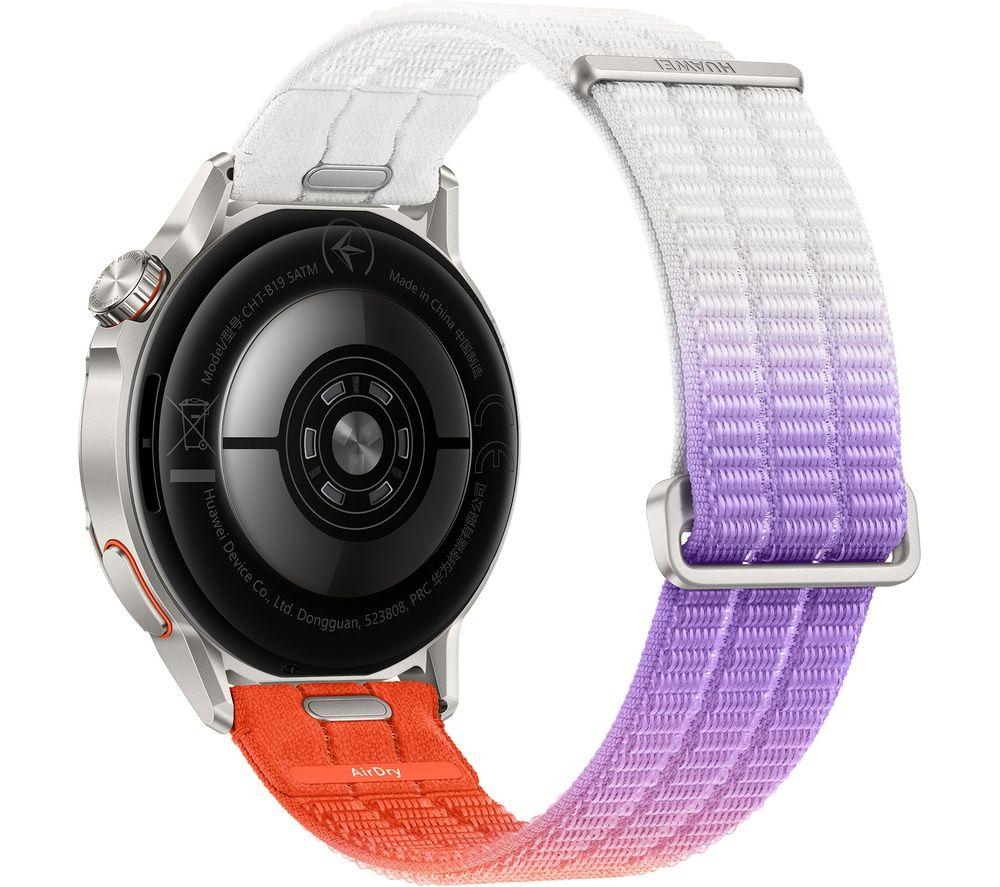 HUAWEI Watch GT Runner 2 - Titanium with Dawn Orange Woven Strap, 43.5 mm image number 4 of 6